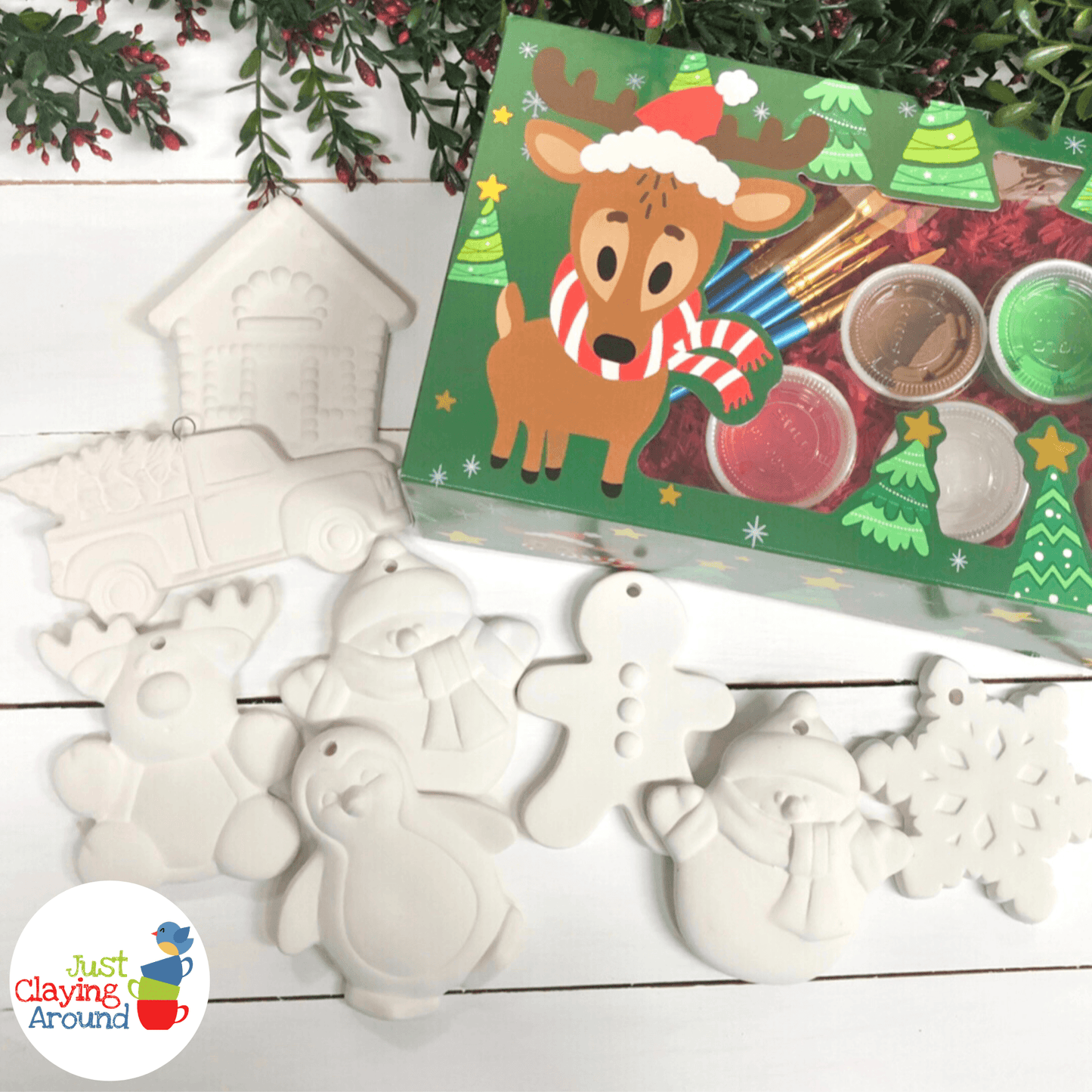 Ornament Kit 8 Acrylic (No Firing Required)