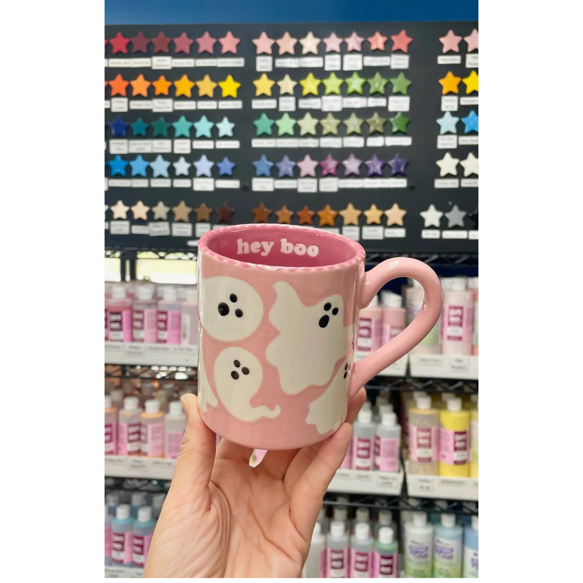 Hey Boo Mug Painting
