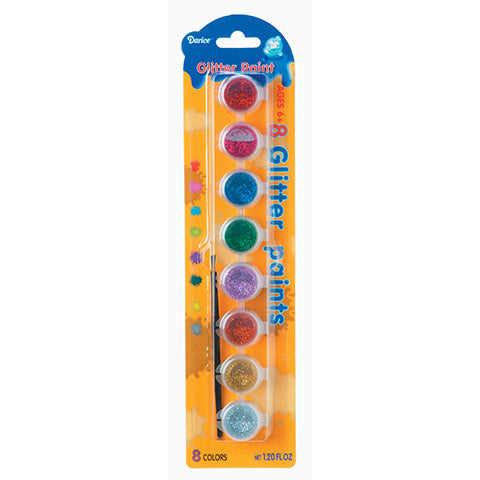 Acrylic Paint Pots - 8 Glitter