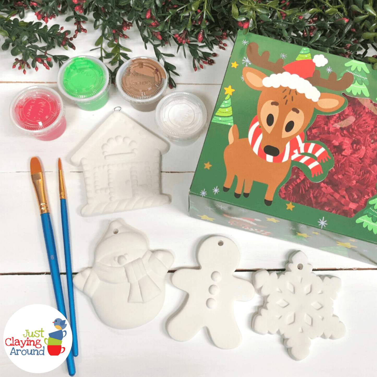 Ornament Kit 4 Glaze (Includes Kiln Firing)