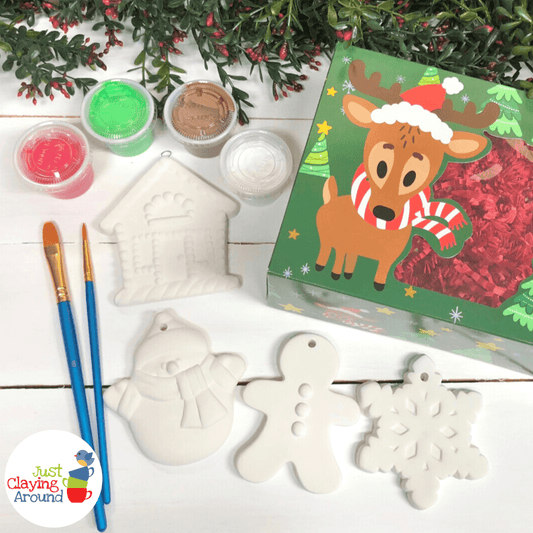 Ornament Kit 4 Glaze (Includes Kiln Firing)