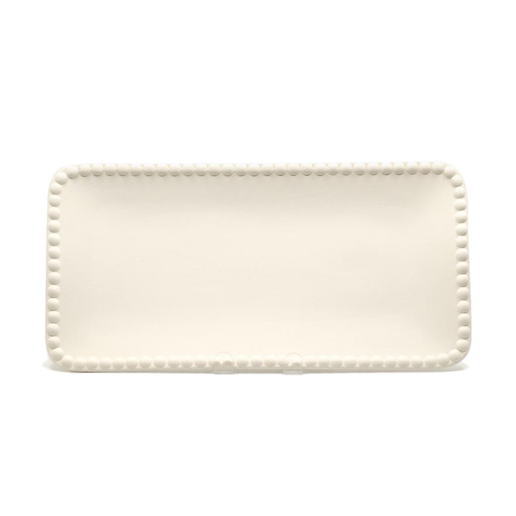 Beaded Border Rectangular Platter