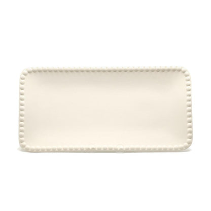 Beaded Border Rectangular Platter