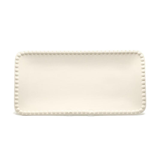 Beaded Border Rectangular Platter