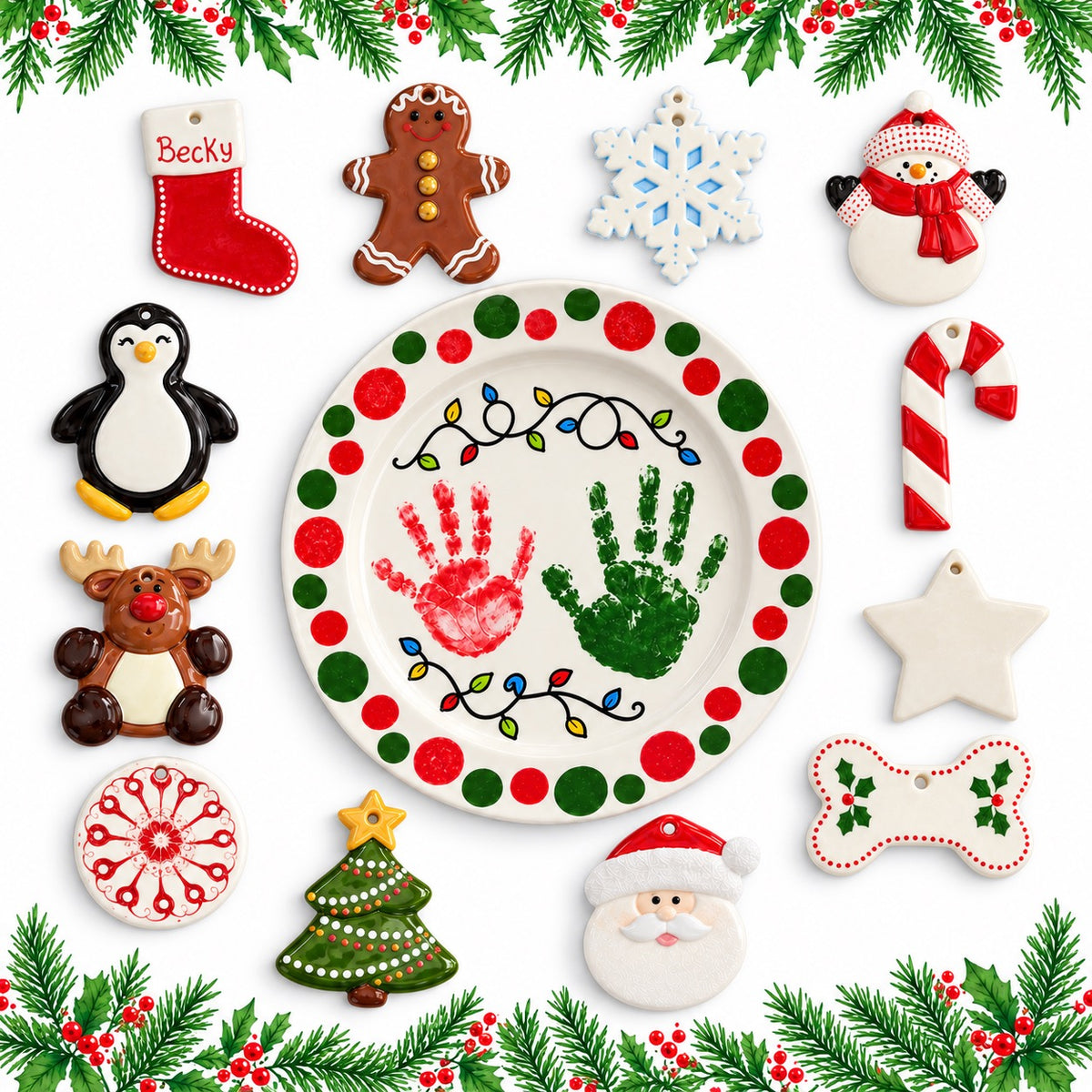 Adult & Child Holiday Pottery Painting at Barrett’s