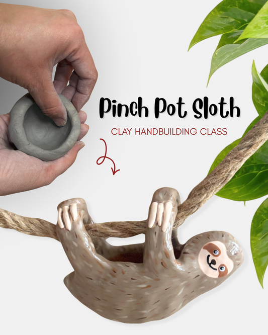 Slow & Grow: Hand-built Sloth Planter